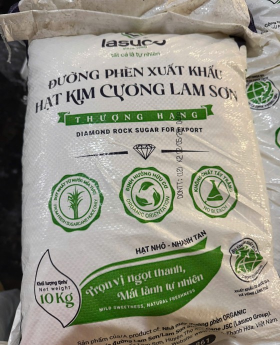 Đường Phèn Lam Sơn bao 10kg ( hạt nhỏ)